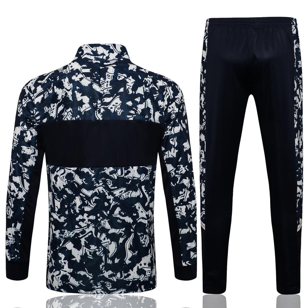 Conjunto Itália 21/22 Preta e Branca - Puma - Com Fecho - DA Sports Oficial