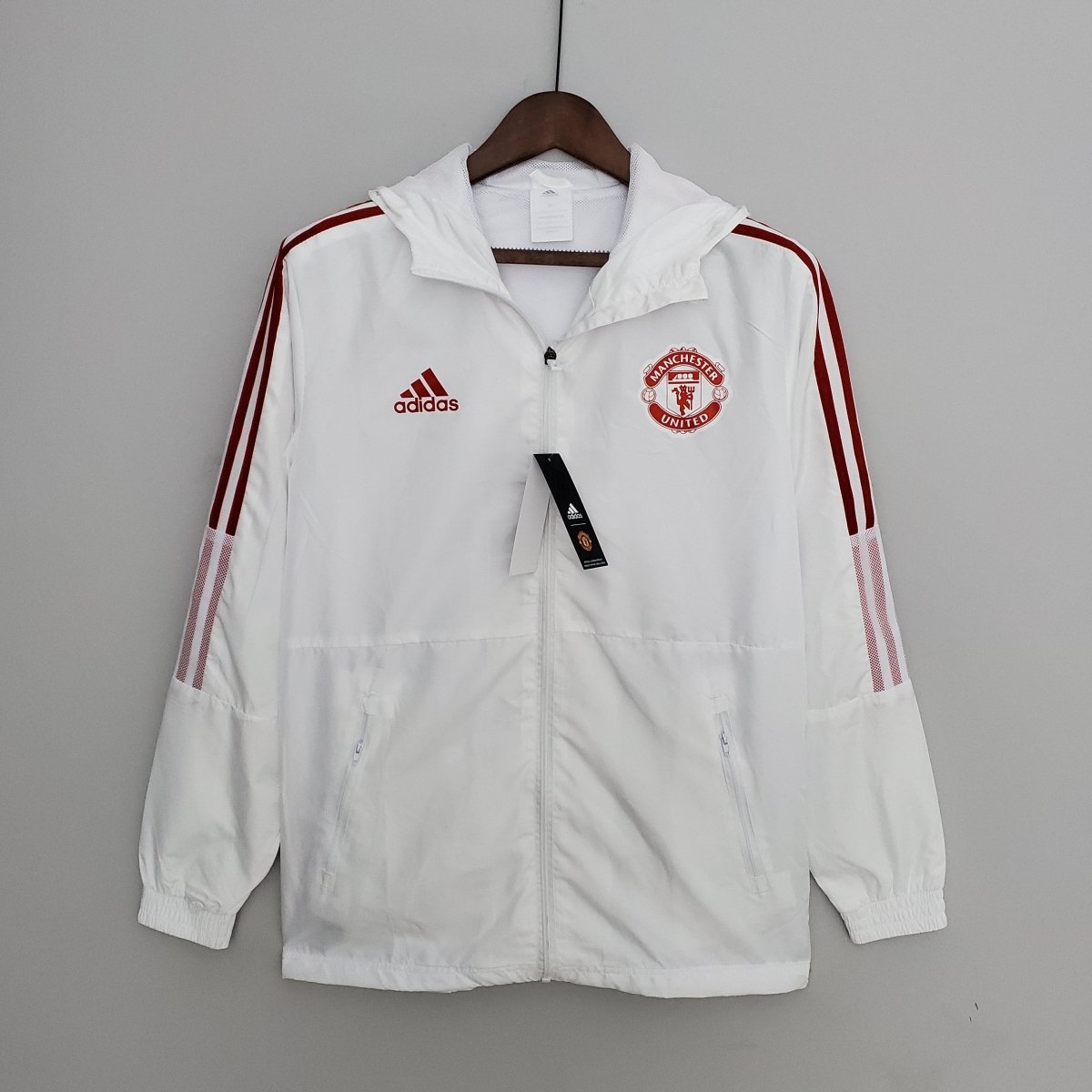 Corta - vento Manchester United 21/22 Adidas - Branco - Garcêz Sports