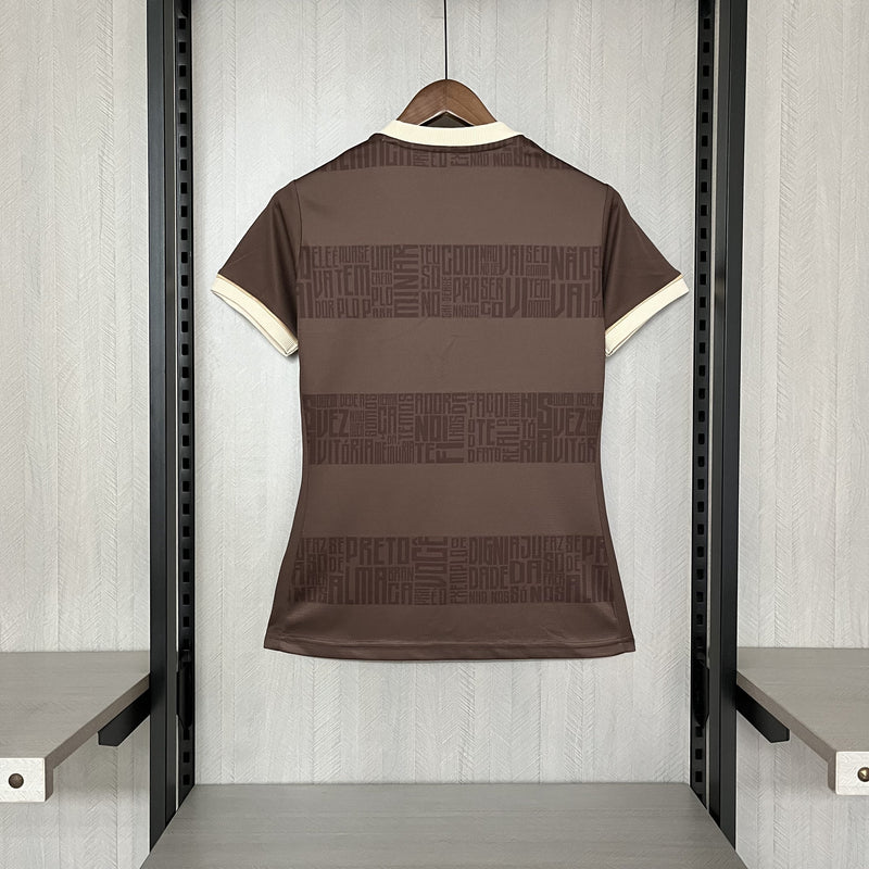 Camisa Flamengo Identidade Feminina Marrom