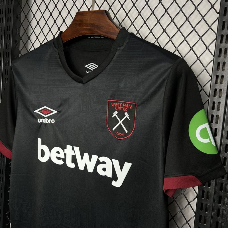 Camisa do  West Ham Third 24/25  - Preta