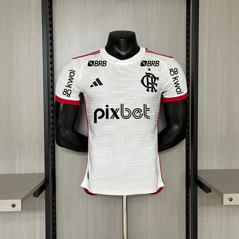 Camisa Flamengo Il 24/25 - Branca - Adidas - Masculino Jogador (Com patrocinios)