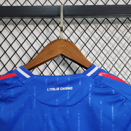Camisa Itália Home 24/25 s/n° Torcedor Adidas Masculino - Azul