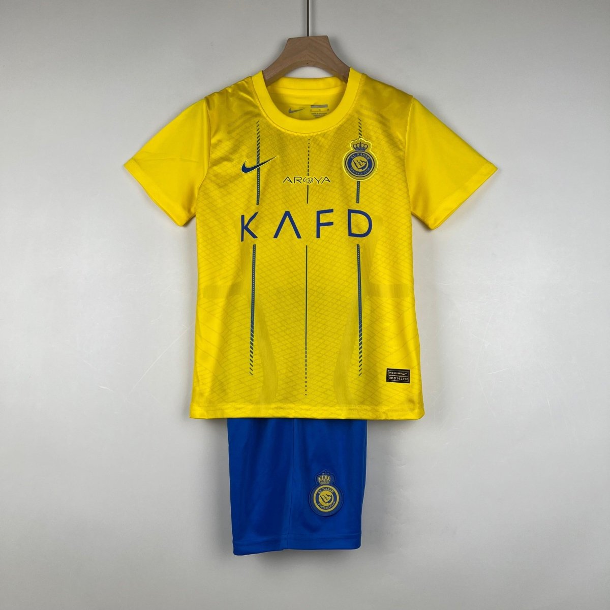 Kit Infantil Al Nassr I 23/24 - Amarela - Garcêz Sports