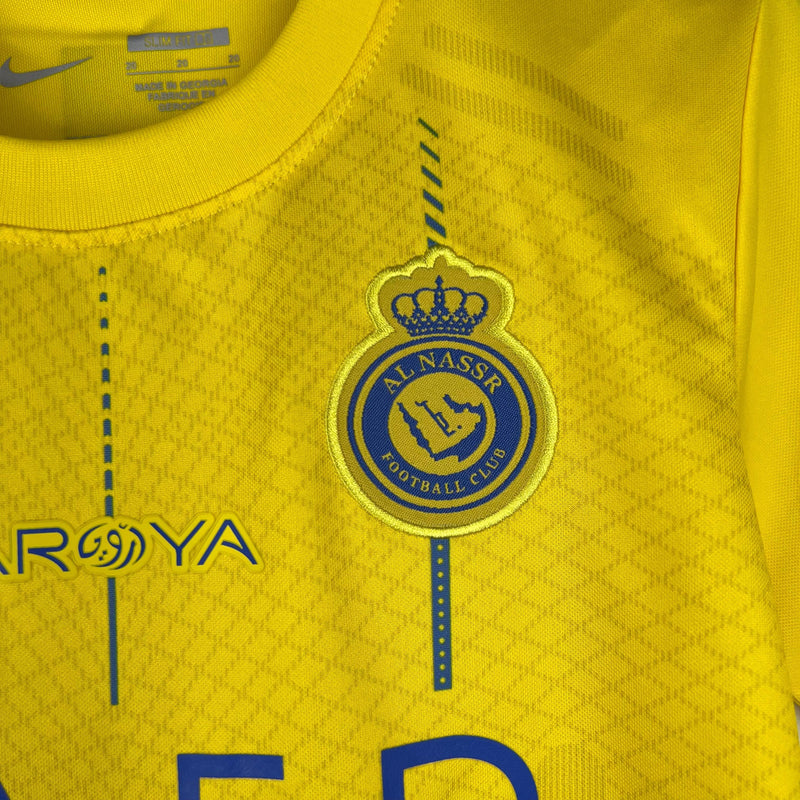 Kit Infantil Al Nassr I 23/24 - Amarela - DA Sports Oficial