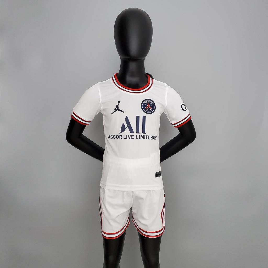 Kit Infantil PSG Fourth 22/23 Jordan - Branco - Garcêz Sports