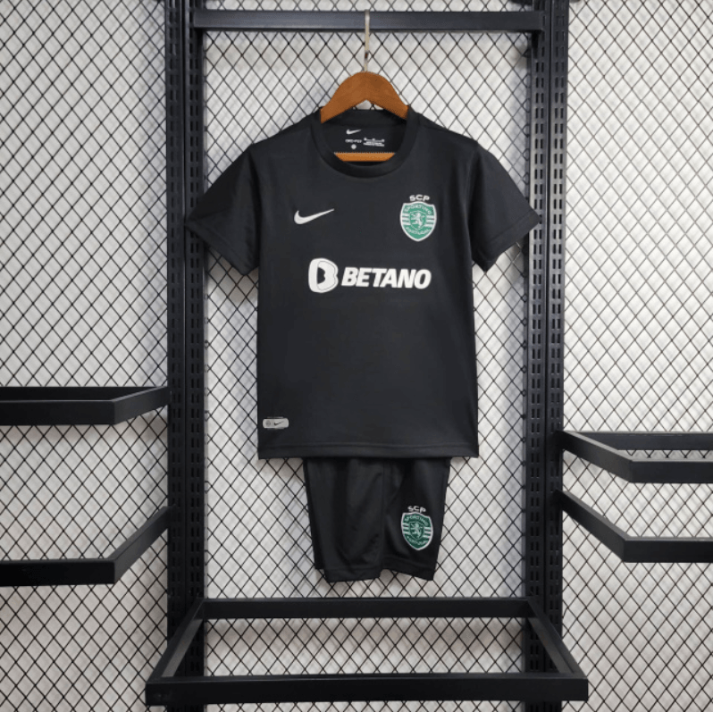 Kit Infantil Sporting 24/25 Preto - Garcêz Sports