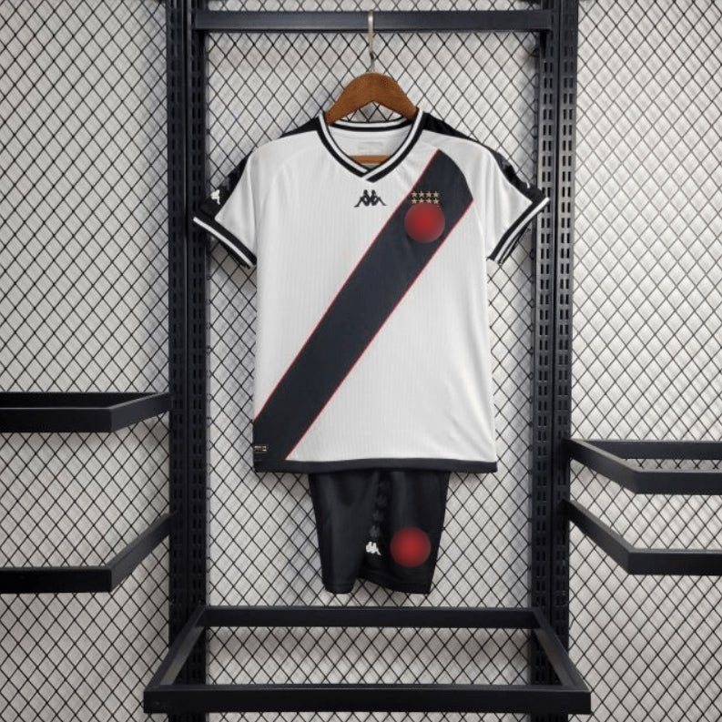 Kit Infantil Vasco l 24/25 Kappa - Branco Unissex - Garcêz Sports
