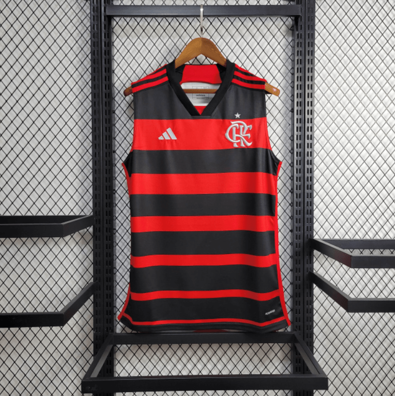 Regata do Flamengo I 24/25 s/n° Torcedor Adidas Masculina - Vermelho+Preto - Garcêz Sports