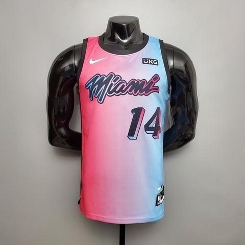 Regata Miami Heat Masculina - Rosa e Azul - Garcêz Sports