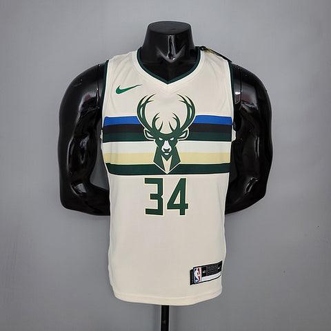 Regata Milwaukee Bucks Masculina - Bege - Garcêz Sports